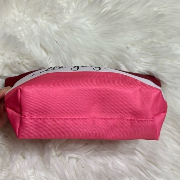 Clinique x Kate Spade “Hello Gorgeous” Red Pink Cosmetic Pouch NWOT - Picture 7 of 7